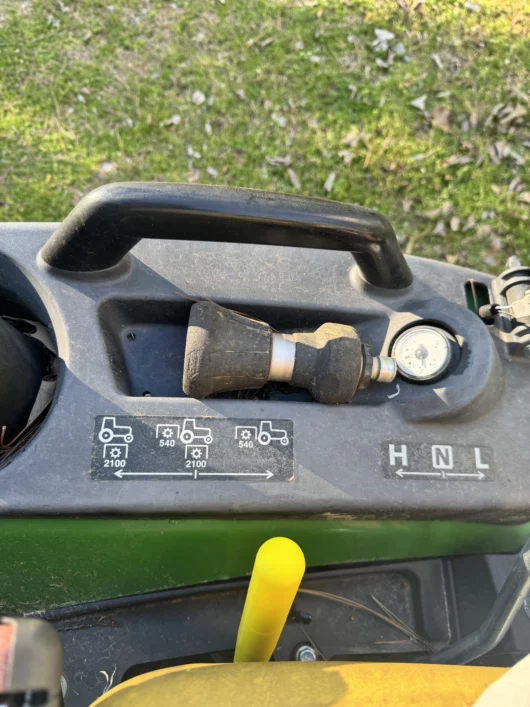Photo or a PTO extension lever for John Deere Compact tractors