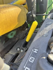Photo or a PTO extension lever for John Deere Compact tractors
